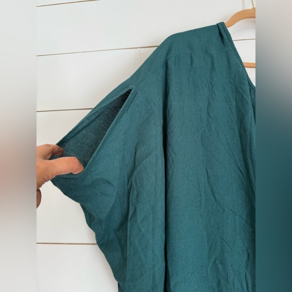 NWOT Free People Milo One-Piece Oversized Dolman Sleeve Linen Viscose Jumpsuit - Picture 6 of 11